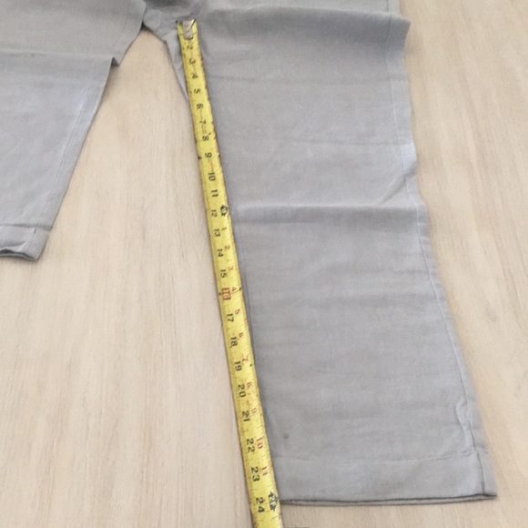 EILEEN FISHER ORGANIC LINEN CUFFED CROP PANT - Picture 8 of 8